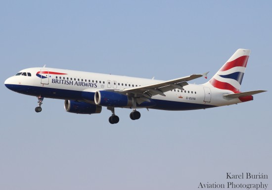 Airbus A320-232, G-EUYA, British Airways