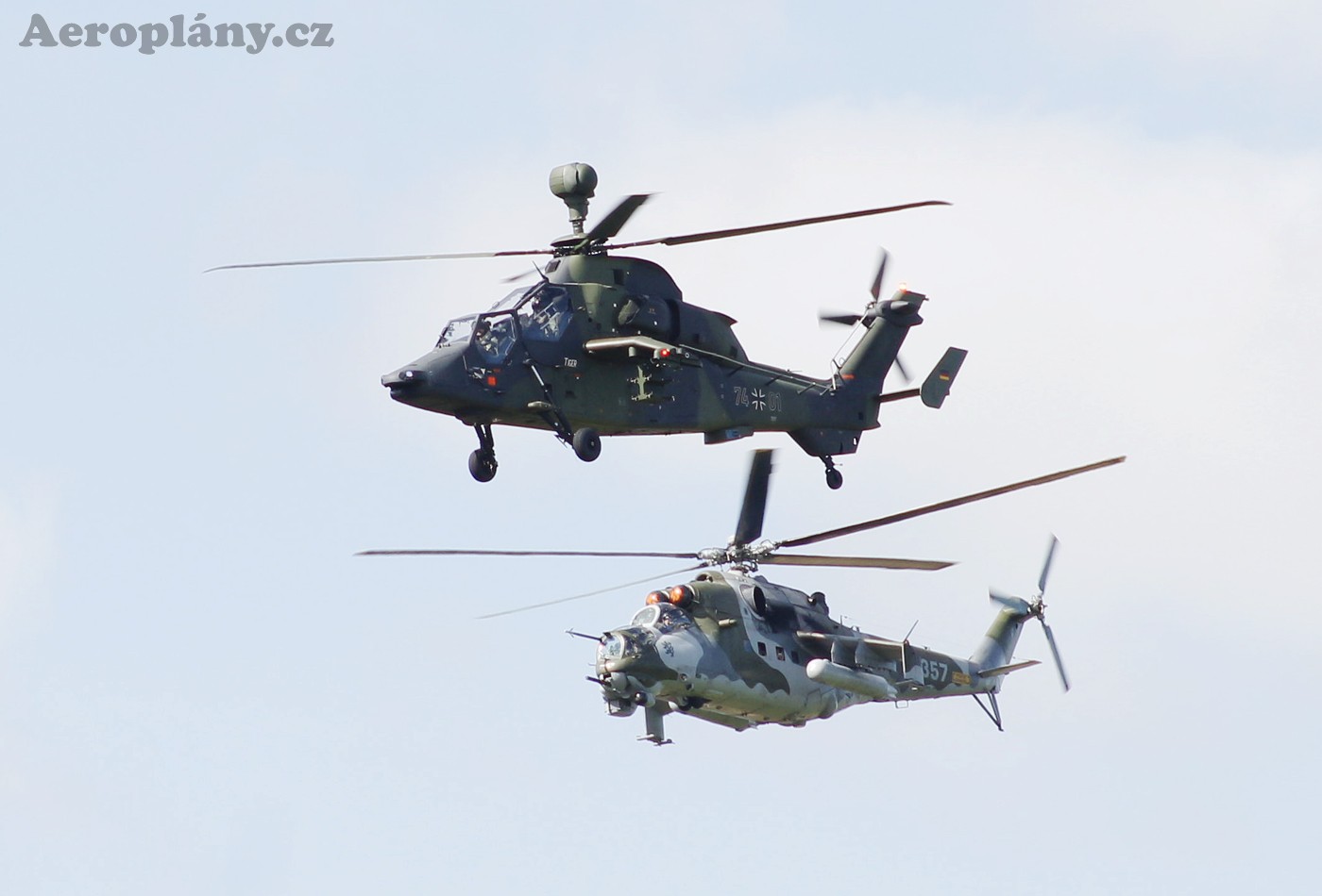  Eurocopter Tiger a Mil Mi-24V "Hind-E"